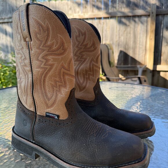 Wolverine Men's Rancher EH Steel Toe Wellington Waterproof Work Boots - Picture 9 of 9